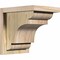 Ekena Millwork New Brighton Rough Sawn Corbel w/Backplate, Douglas Fir, 8"W x 10"D x 10"H COR08X10X10NEB01RDF - alternate 1
